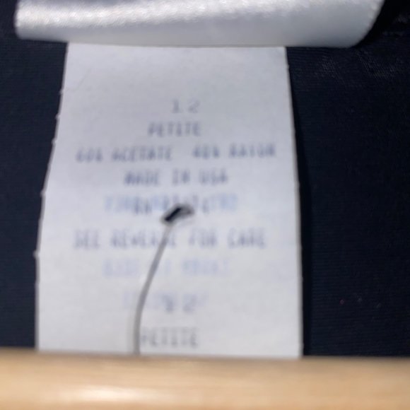 Vintage Jaclyn Smith Petite Lightweight Blazer Cardigan Black Size 12 Womens Sho - Picture 4 of 5